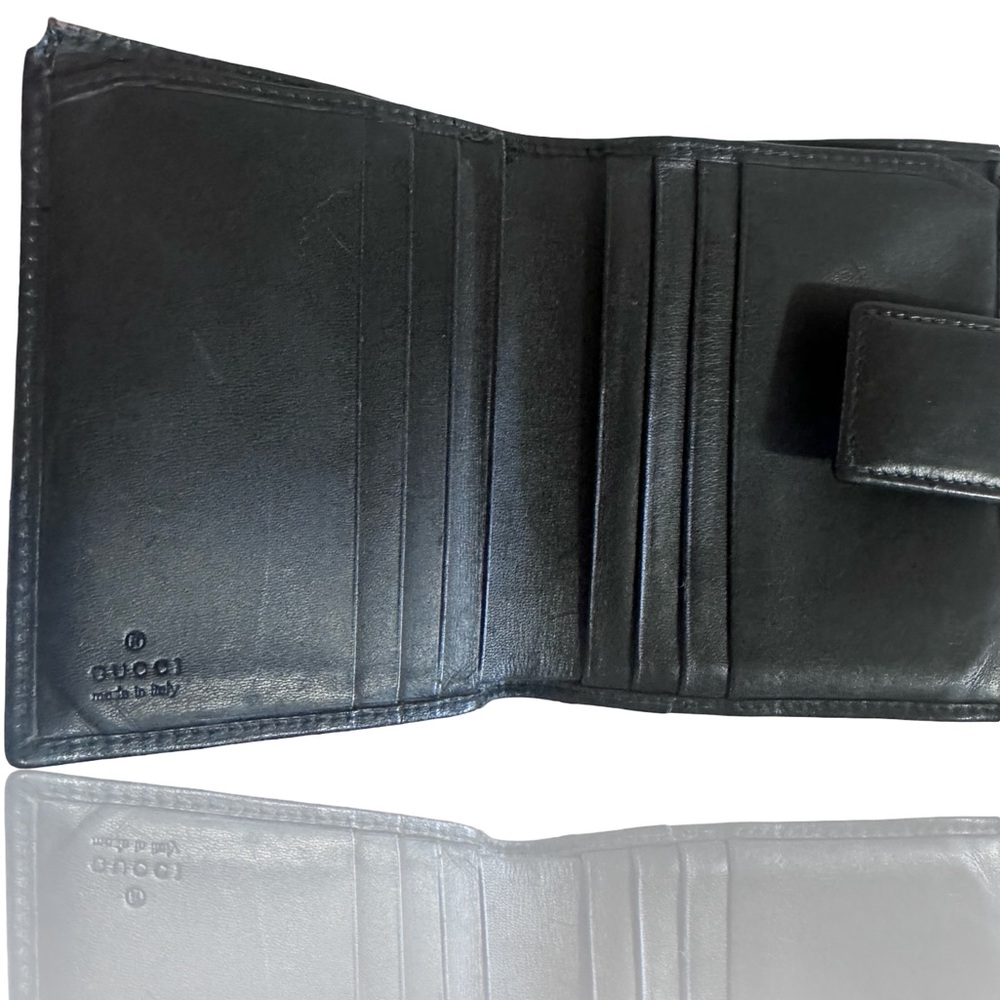 Gucci Black Mono Coated Bi-fold Wallet 4.5in x 4.5in - Picture 11 of 15